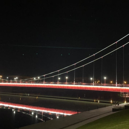 Освещение Бакунинского моста