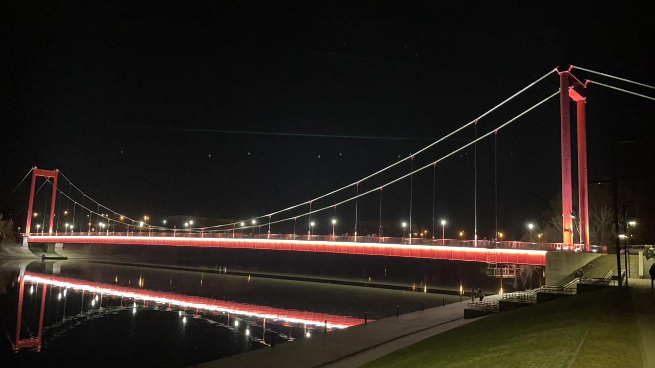 Освещение Бакунинского моста